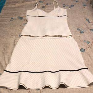Adorable b/w striped set